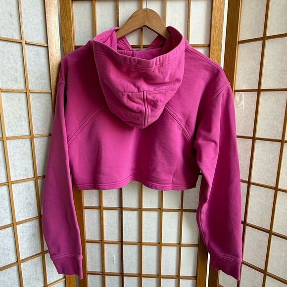 Lululemon All Yours Cropped Hoodie in Sonic Pink | Medium - Picture 3 of 10